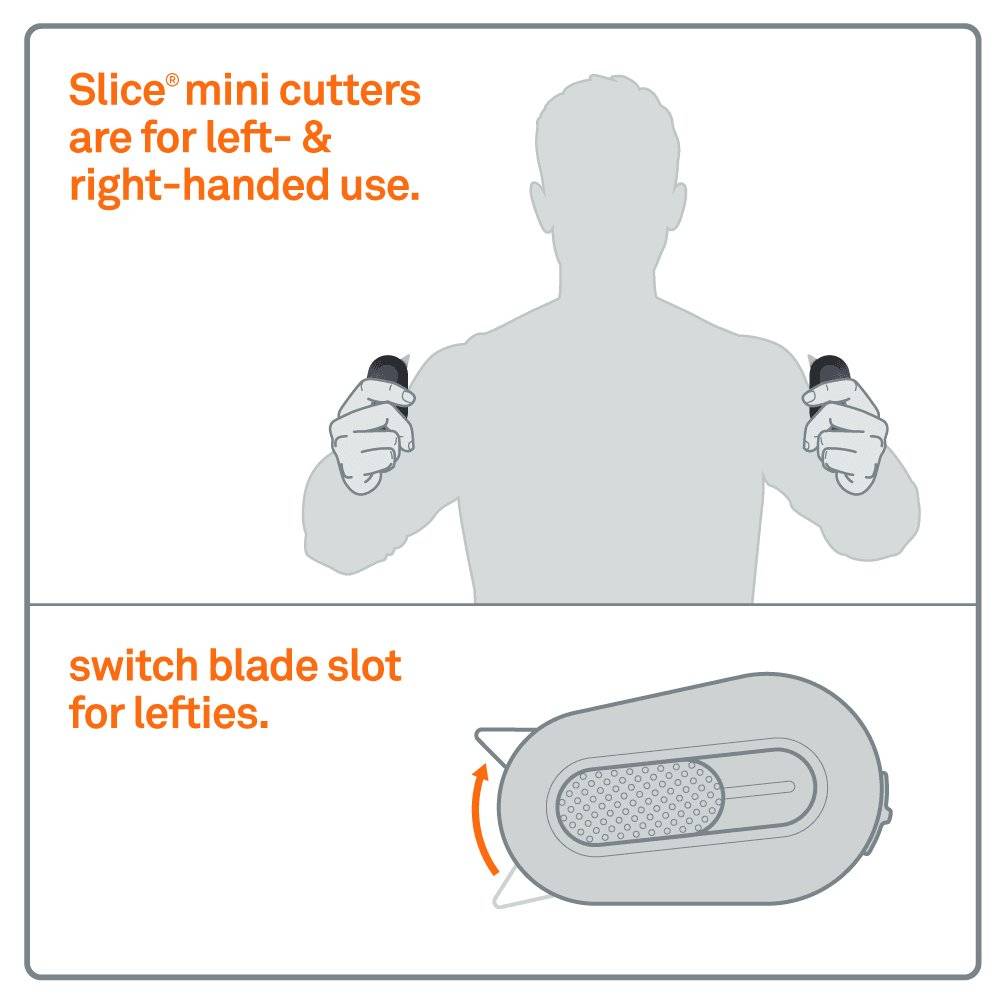 SLICE MINI CUTTER, CERAMIC BLADE, AUTORETRACTABLE