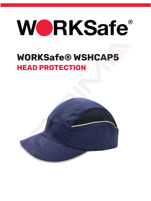 Workselfe WORKSafe BUMP CAP, 5CM VISOR, NAVY BLUE
